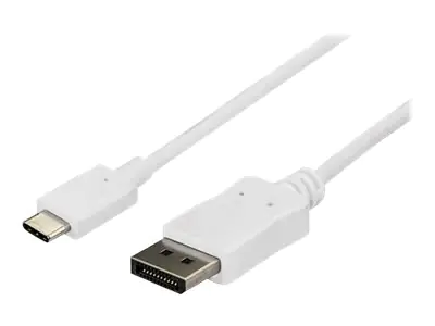 StarTech USB-C auf DisplayPort Adapter Kabel - 1,8 m - Thunderbolt 3 kompatibel - Weiß - 4K 60Hz - CDP2DPMM6W - Externer Videoadapter - STM32F072CBU6 - USB-C - DisplayPort - weiß