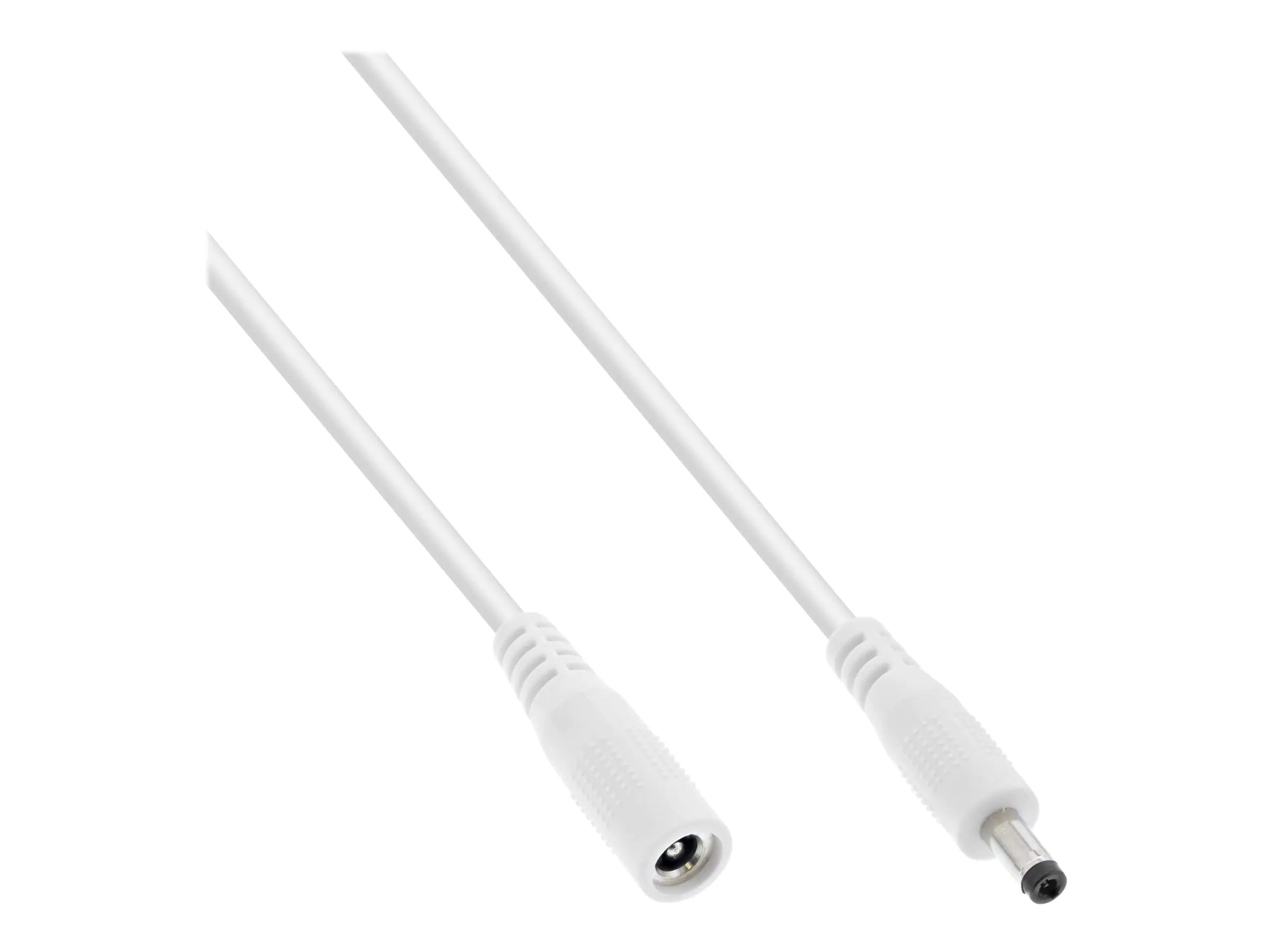 InLine - Spannungsversorgungs-Verlängerungskabel - DC-Buchse 4,0 mm (W) zu Gleichstromstecker 1,7 mm (M) - 12 - 24 V - 50 cm - weiß