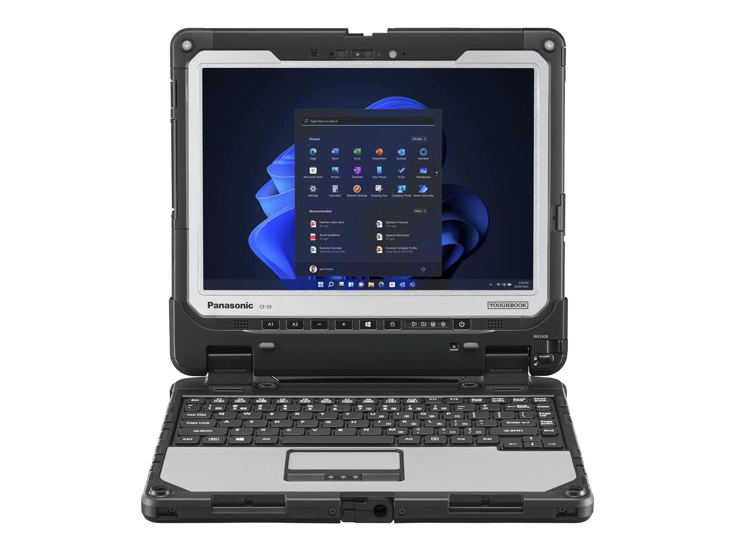 Panasonic Toughbook CF-33 - Robust - Tablet - Intel Core i5 1245U / 1.6 GHz - Win 11 Pro - Intel Iris Xe Grafik - 16 GB RAM - 512 GB SSD TCG Opal Encryption, NVMe - 30.5 cm (12") CF-33UZ02BB4