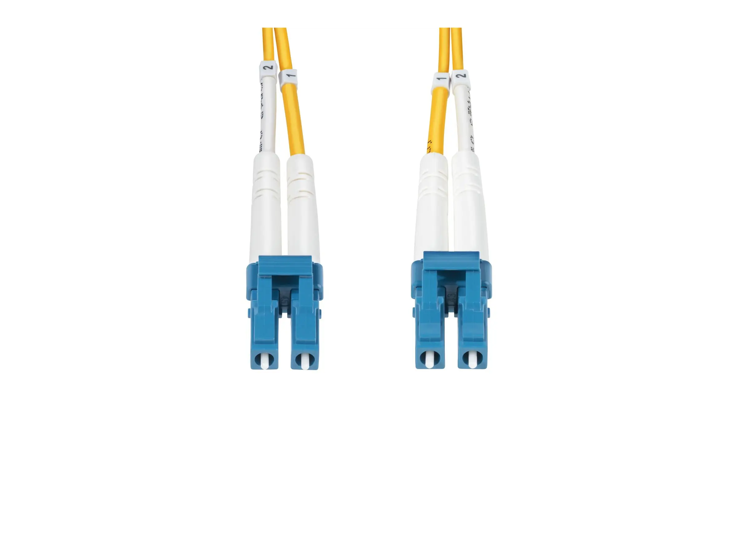 StarTech.com 40m (131ft) LC to LC (UPC) OS2 Single Mode Duplex Fiber Optic Cable, 9/125µm, Las
