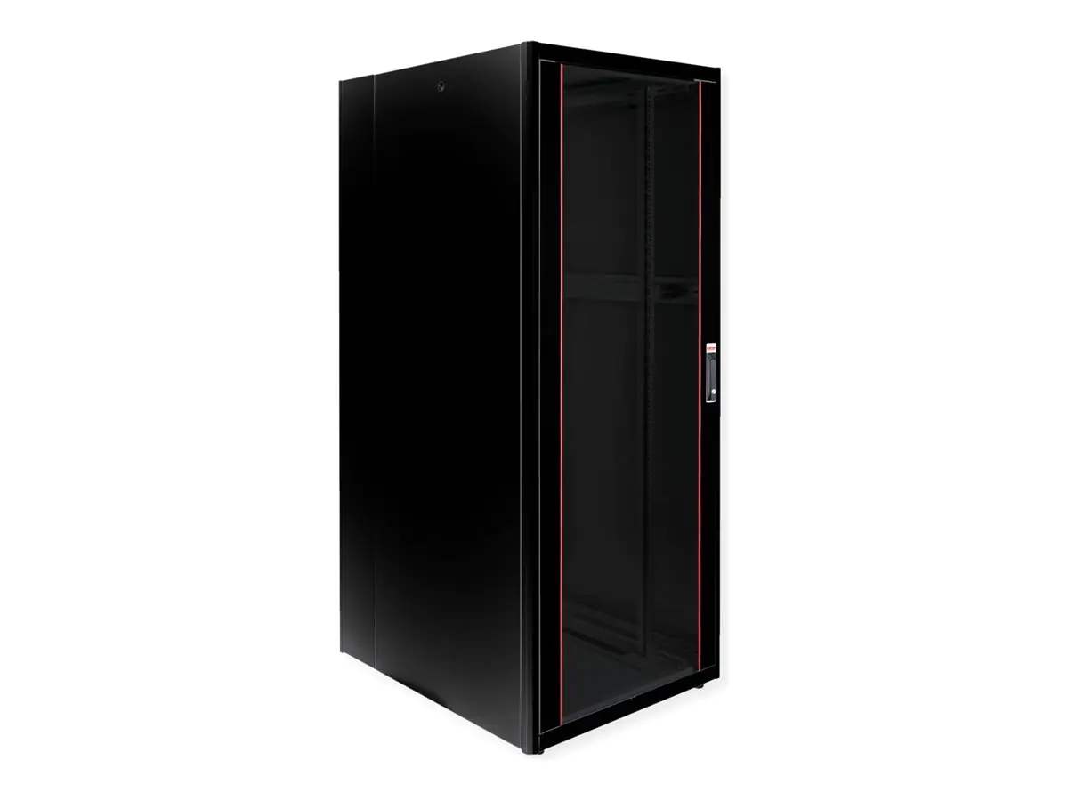 ROTRONIC-SECOMP Roline Basic - Schrank Netzwerkschrank - Glas Tür - Jet Black, RAL 9005 - ROTRONIC-SECOMP Roline Basic - Schrank Netzwerkschrank - Glas Tür - Jet Black, RAL 9005 -