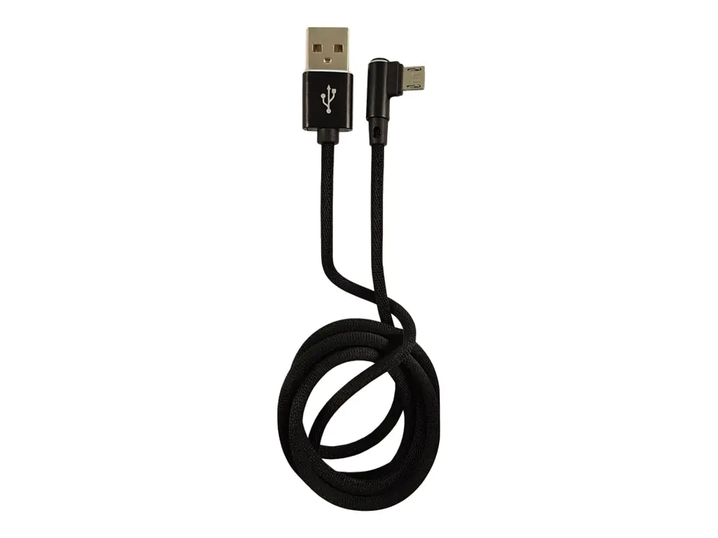 LC Power - USB-Kabel - USB (M) zu Micro-USB Typ B (M) gewinkelt - 2 A - 1 m - Schwarz LC Power - USB-Kabel - USB (M) zu Micro-USB Typ B (M) gewinkelt - 2 A - 1 m - Schwarz