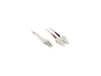 InLine - Patch-Kabel - LC Multi-Mode (M) zu SC multi-mode (M) - 5 m - Glasfaser - 50/125 Mikrometer - OM2 - halogenfrei