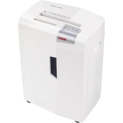 HSM® Aktenvernichter shredstar X12pro P-5 Papier, Heftklammern, Büroklammern, Kreditkarten, CDs/DVDs Partikelschnitt weiß