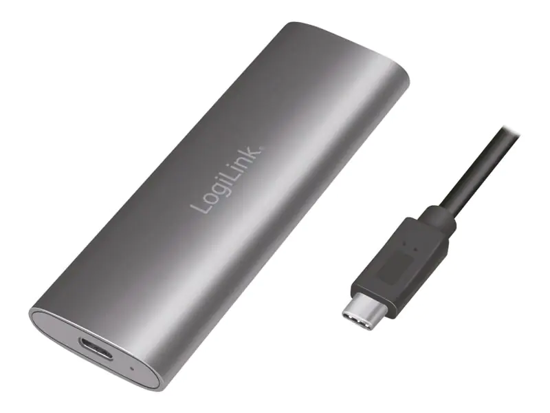 LogiLink Speichergehäuse - M.2 Card (PCIe NVMe & SATA) - USB 3.2 (Gen 2) UA0389
