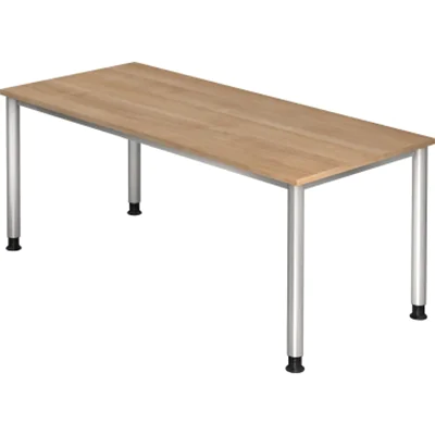 Hammerbacher höhenverstellbarer Schreibtisch VHS19/N/S nussbaum