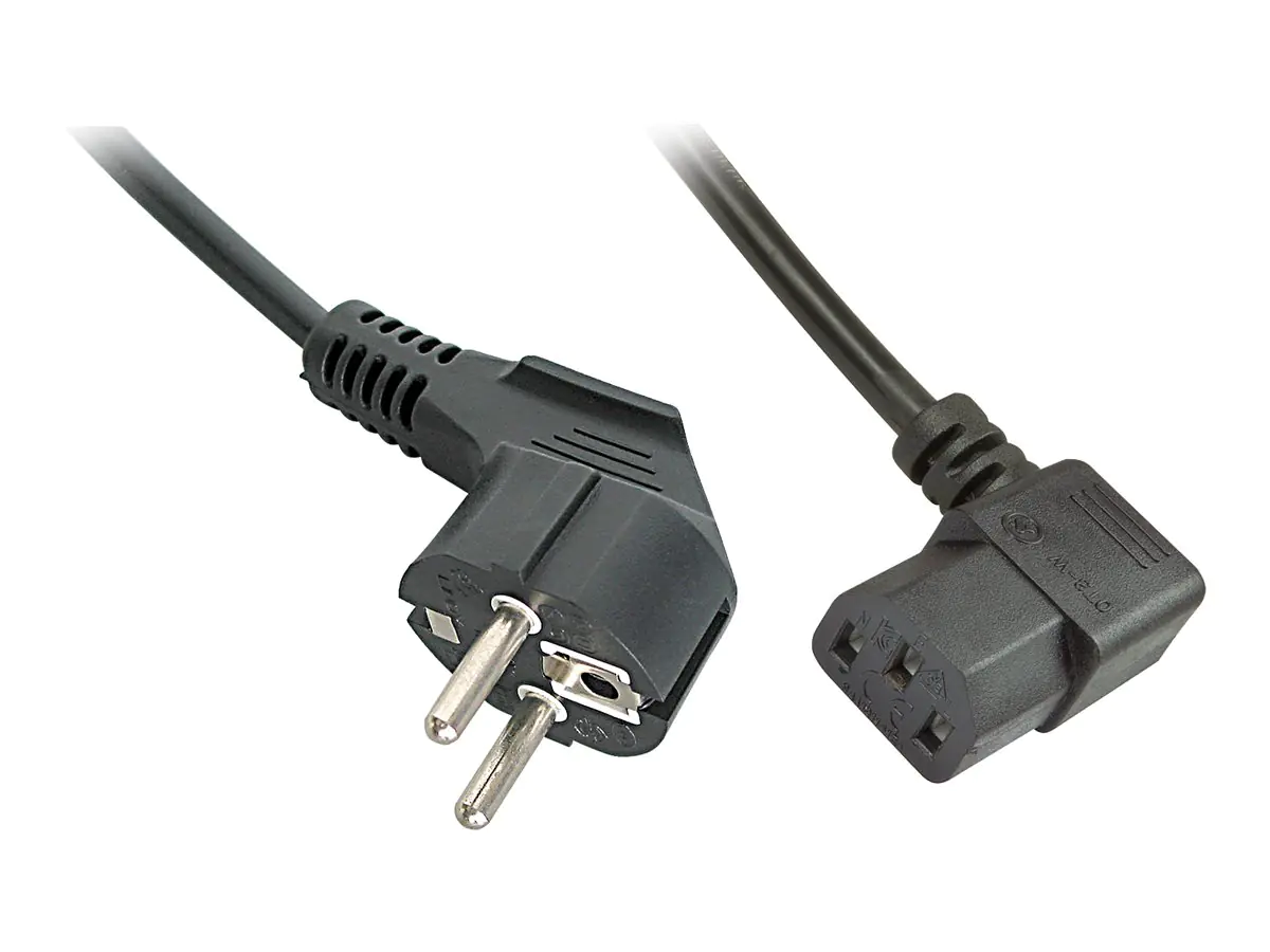 Lindy Stromkabel - power CEE 7/7 (M) zu power IEC 60320 C13 gewinkelt 30302