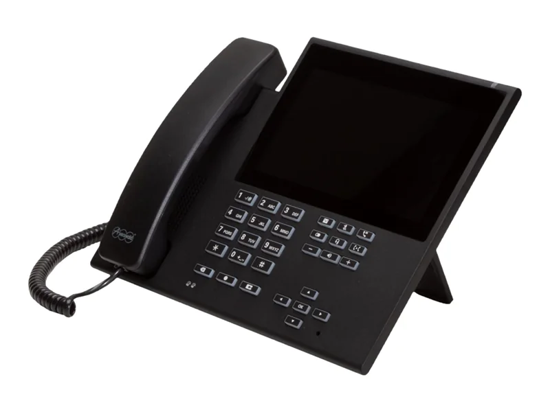 Auerswald COMfortel D-600, IP-Telefon, Schwarz, Kabelgebundenes Mobilteil, TFT, 10,9 cm (4.3"), 300 mm 90263