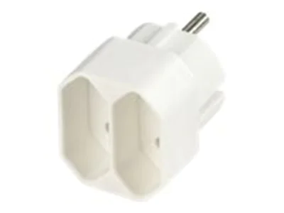 REV - Netzteil - CEE 7/4 (M) zu Eurostecker (W) - weiß