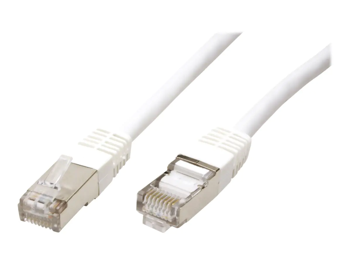 VALUE - Patch-Kabel - RJ-45 (M) zu RJ-45 (M) - 1 m - SFTP - CAT 6 - geformt, verseilt - weiß