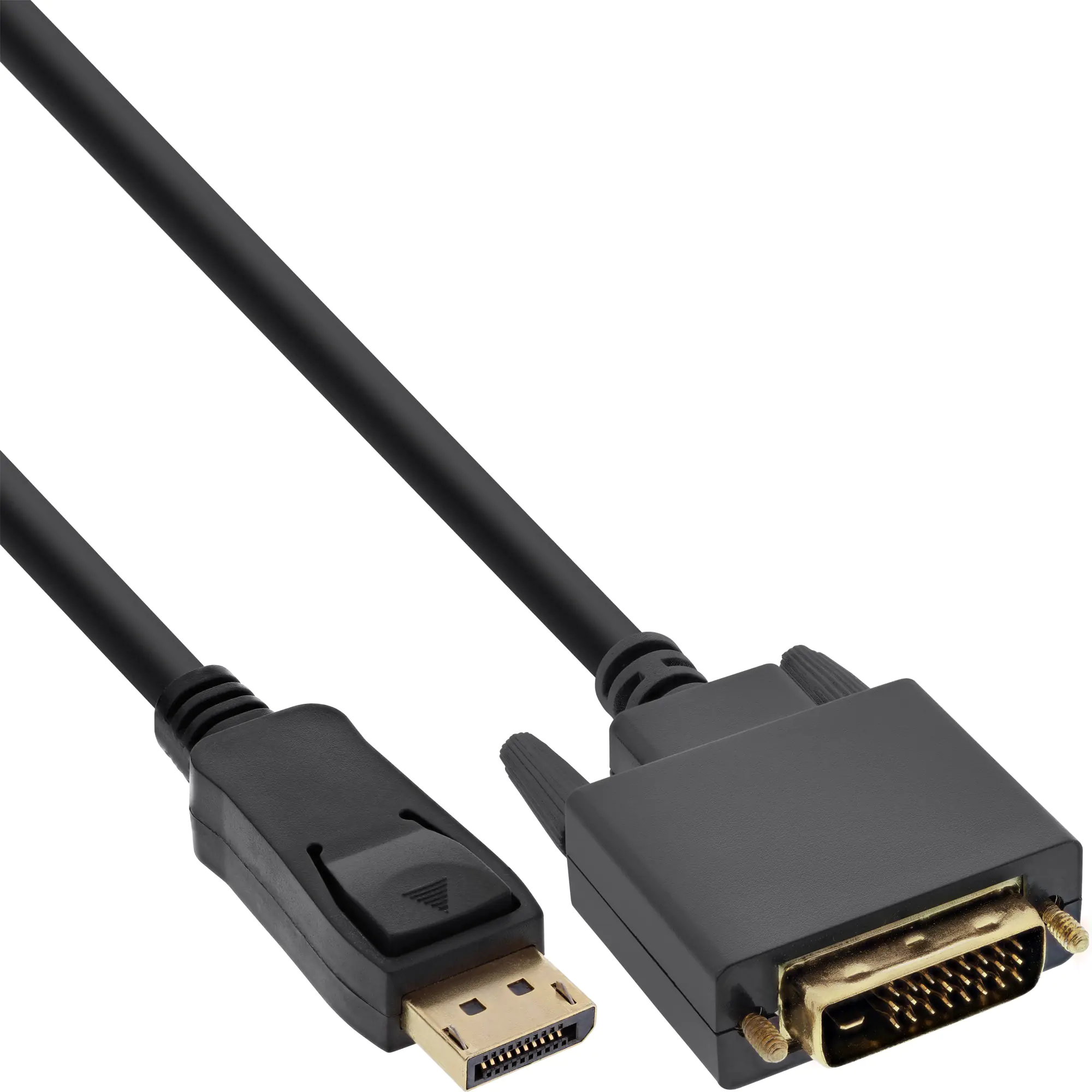 InLine - Adapterkabel - DVI-D (M) zu DisplayPort (M) - 10 m - 1080p-Unterstützung - Schwarz