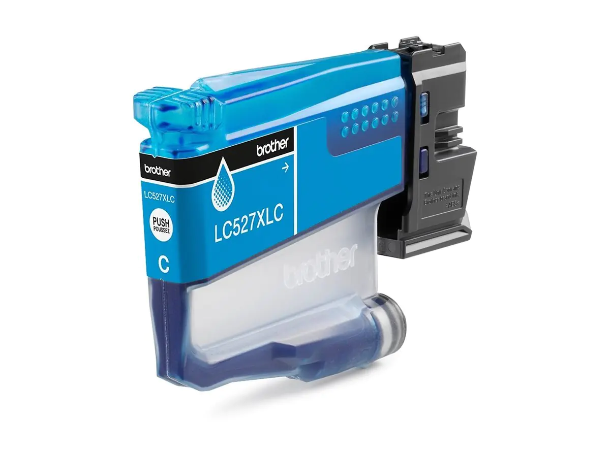 Brother LC527XLC - Hohe Ergiebigkeit - Cyan - original - Kissen-Pack - Tintenpatrone - für Brother MFC-J4350DW, MFC-J4550DW