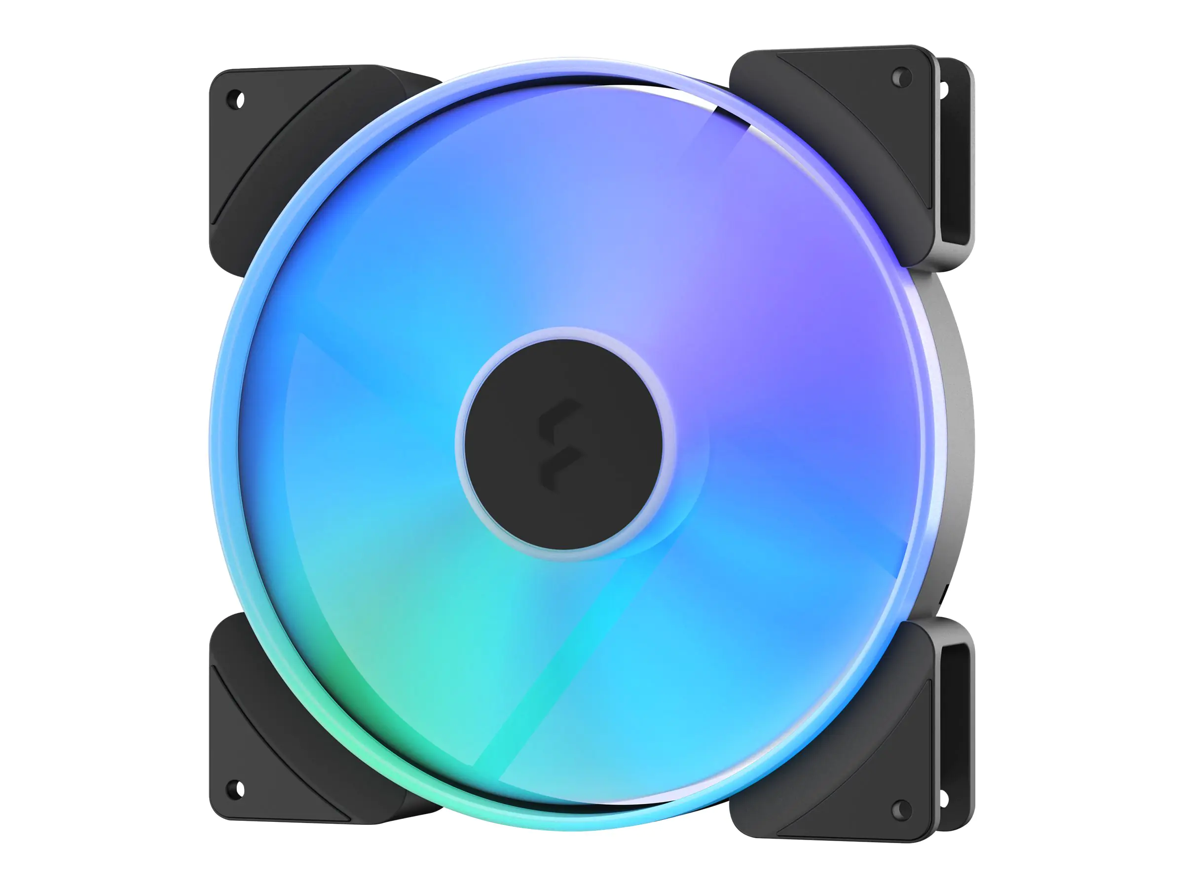 Fractal Design Prisma AL-18 - Gehäuselüfter - 180 mm - schwarzer Rahmen, weiße Blätter (Packung mit 2)