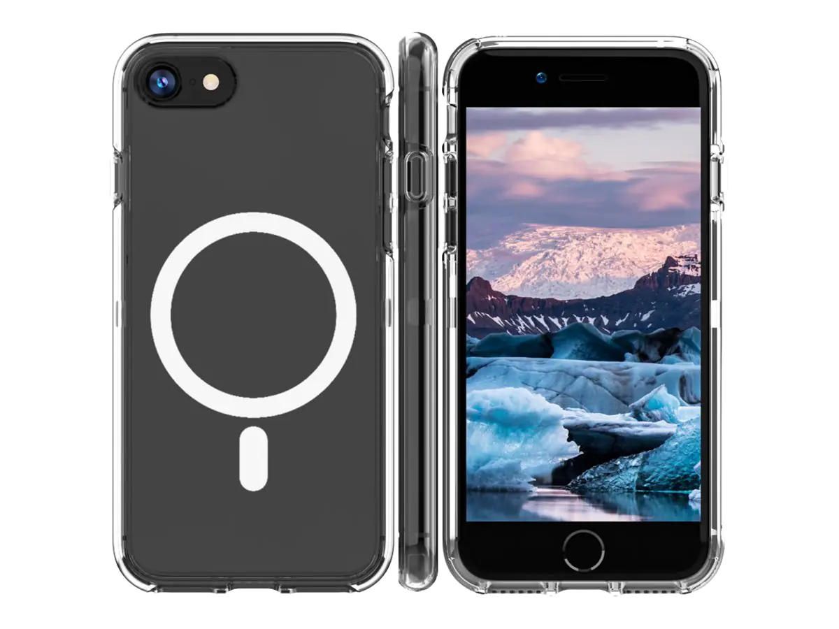 dbramante1928 Iceland Pro - Hintere Abdeckung für Mobiltelefon - kompatibel mit MagSafe - Kunststoff - Ice Clear - für Apple iPhone 8, SE (2. Generation), SE (3rd generation)