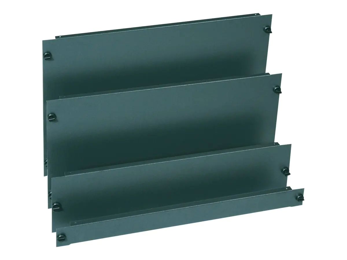 Vertiv Knürr Quick-Fix - Blindabdeckung - strukturiert, Dunkelgrau, RAL 7021 - 2U - 48.3 cm