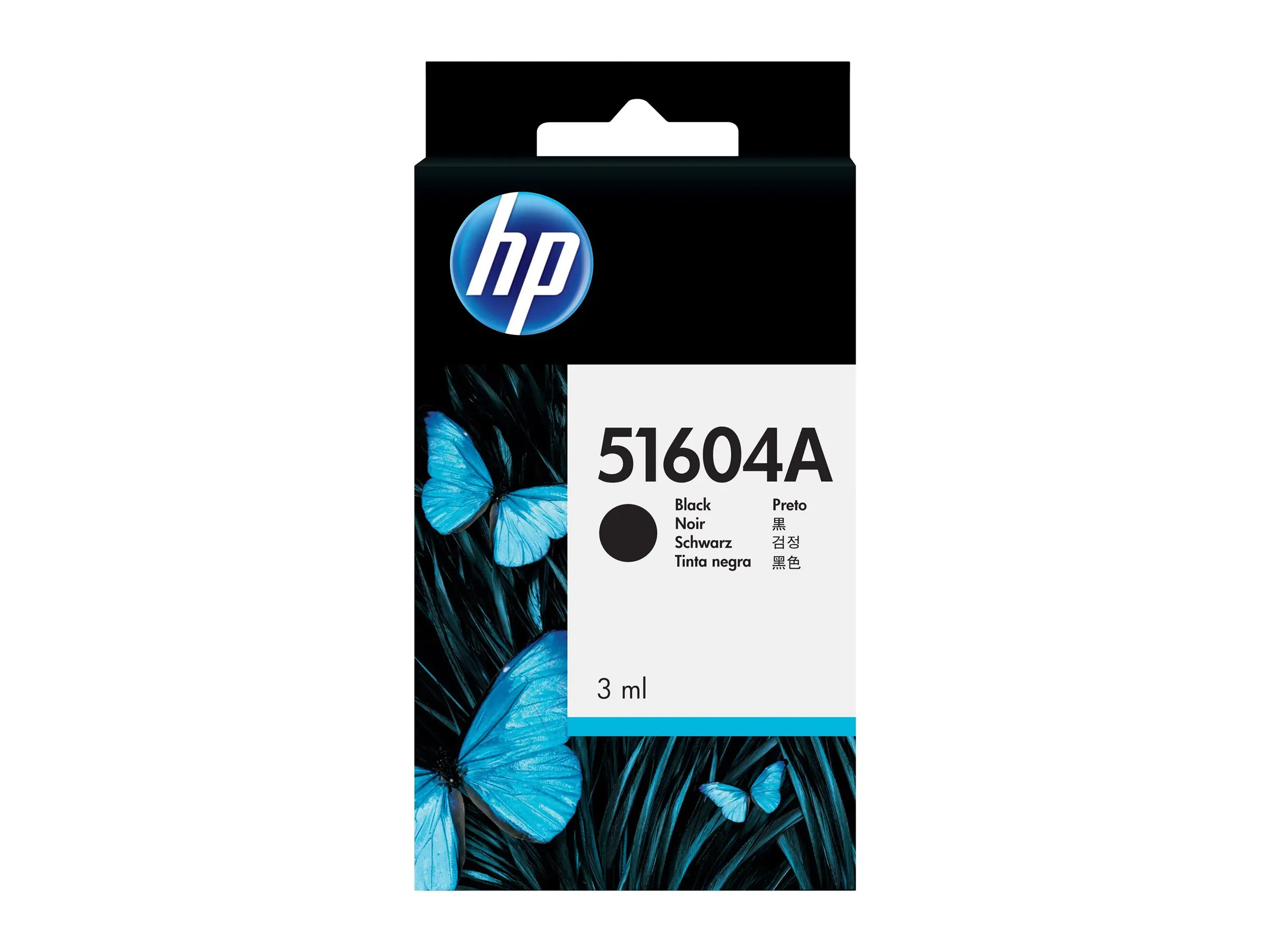 HP 3 ml - Schwarz - original - Tintenpatrone 51604A