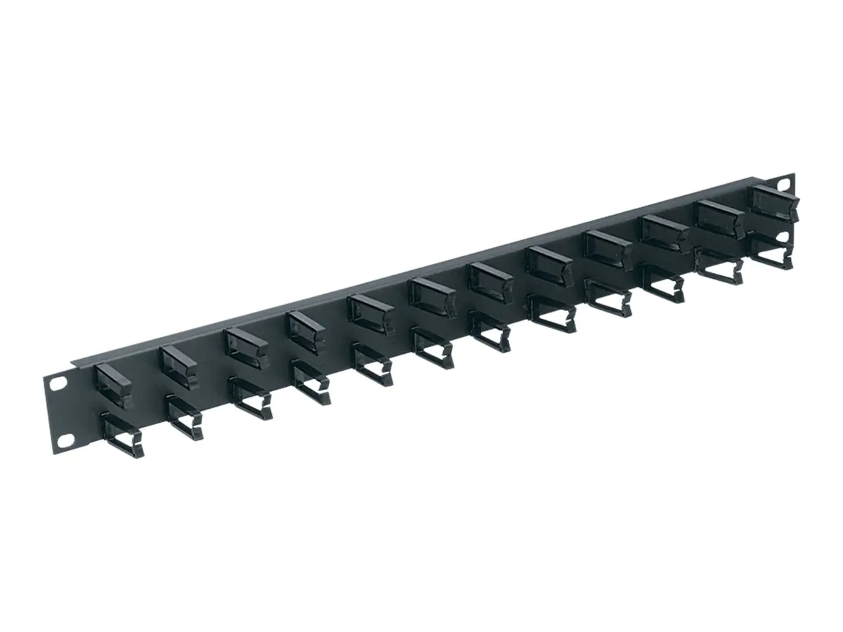 Middle Atlantic Products DataTel Cable Manager micro-clip - Kabelverwaltungsarm - Schwarz - 1U -