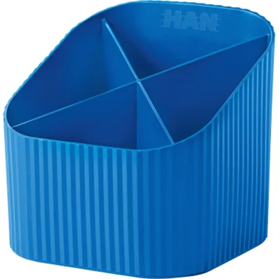 HAN Schreibtischköcher Re-X-LOOP, Blau, Kunststoff, 111 mm, 111 mm, 105 mm, 1 Stück(e) 17238-914