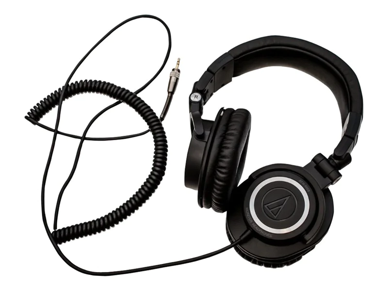 Audio-Technica ATH M50 - Kopfhörer - ohrumschließend - kabelgebunden - 3,5 mm Stecker