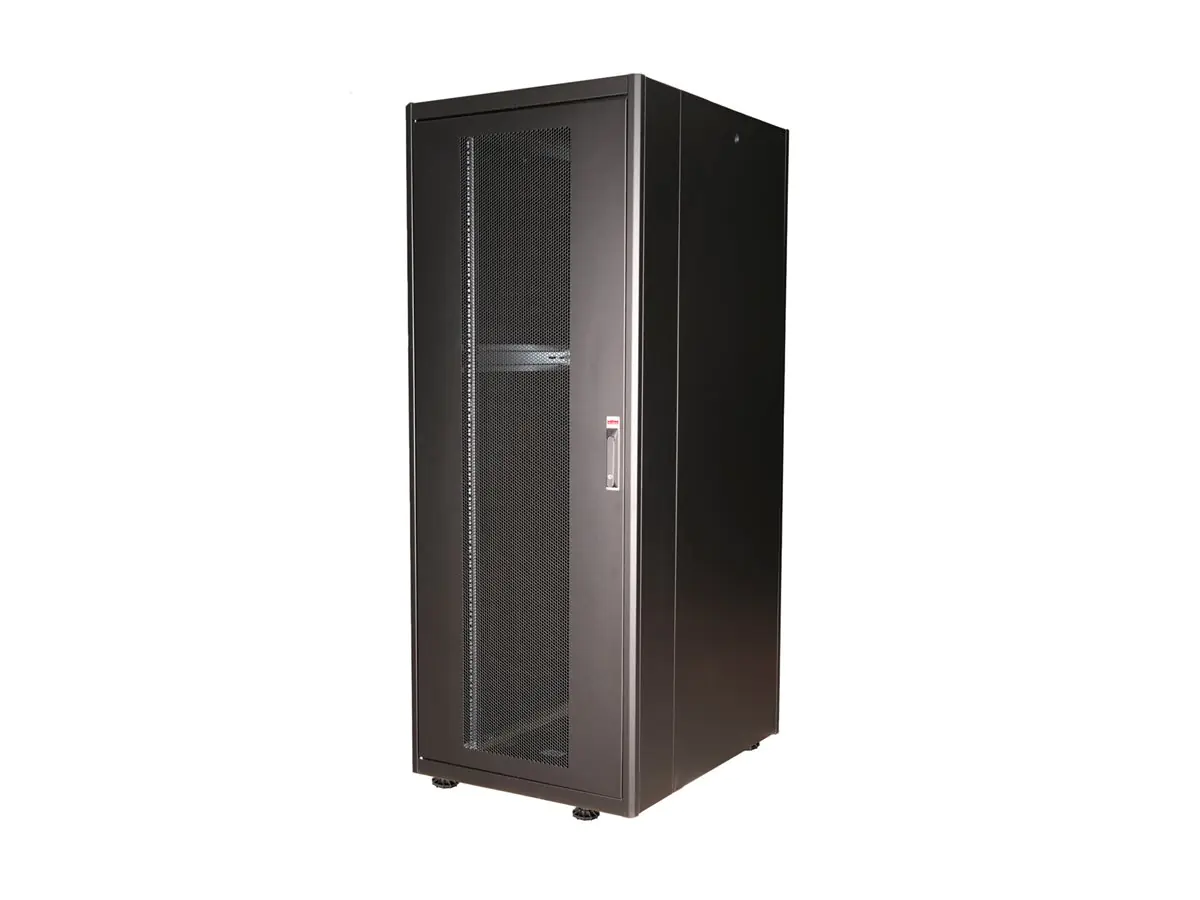 ROLINE Basic - Schrank Netzwerkschrank - Glas Tür, 800x1000 WxD - RAL 9005, Jet Black - 42HE - 48.3 cm (19") 26.21.0213