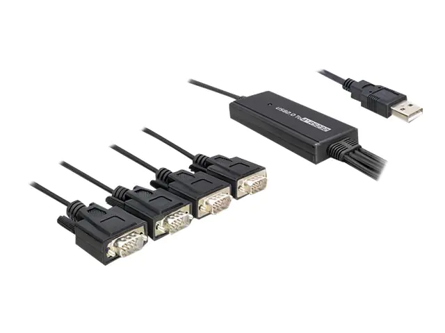 Delock USB 2.0 > 4 x Serial Adapter - Serieller Adapter 61887