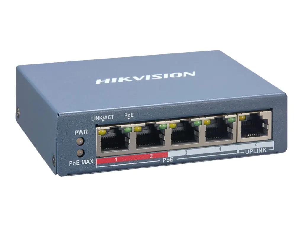 Hikvision Pro Series DS-3E1105P-EI - Switch - 4 x 10/100 (PoE+) 301801787