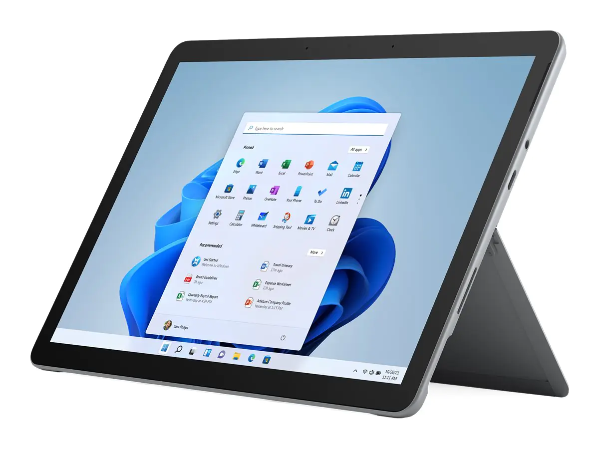 Microsoft Surface Go 3 - Tablet - Intel Core i3 10100Y / 1.3 GHz - Win 11 Pro - UHD Graphics 615 - 8 GB RAM - 128 GB SSD - 26.7 cm (10.5") Touchscreen 1920 x 1280 - NFC, 802.11a/b/g/n/ac/ax - 4G LTE-A - Platin - kommerziell