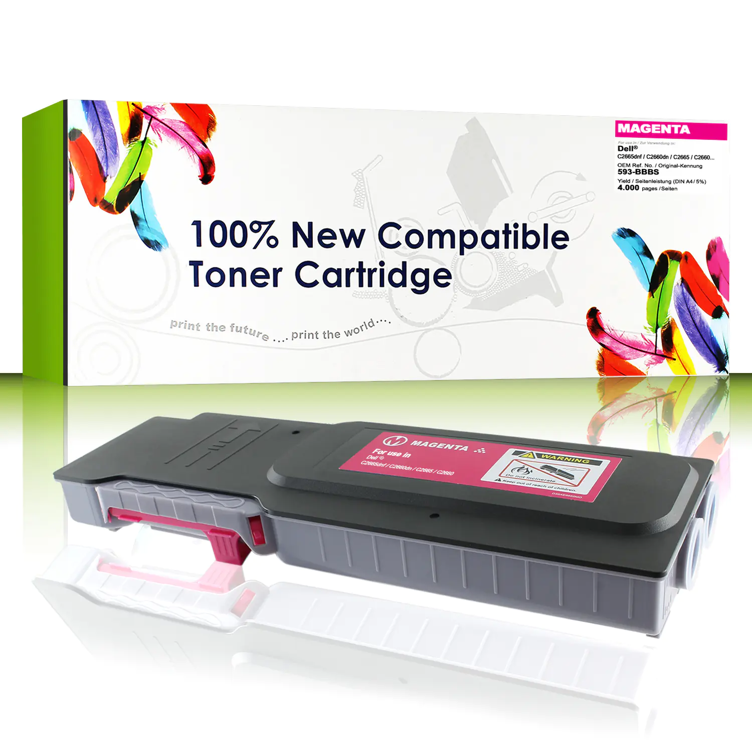 Cartridgeweb Toner kompatibel zu Dell 593-BBBS VXCWK magenta 4.000 Seiten 1 Stück Cartridgeweb Toner kompatibel zu Dell 593-BBBS VXCWK magenta 4.000 Seiten 1 Stück