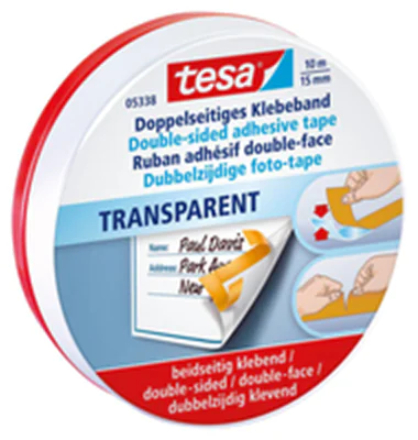 tesa Bastelband 05338-00000 15mm 10m beidseitig klebend Metalldose