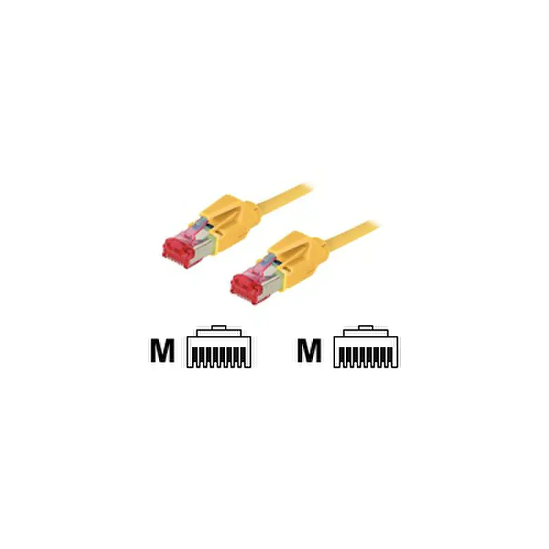exertis Connect - Patch-Kabel - RJ-45 (M) zu RJ-45 (M) - 1 m - SFTP - CAT 6 - halogenfrei - Gelb