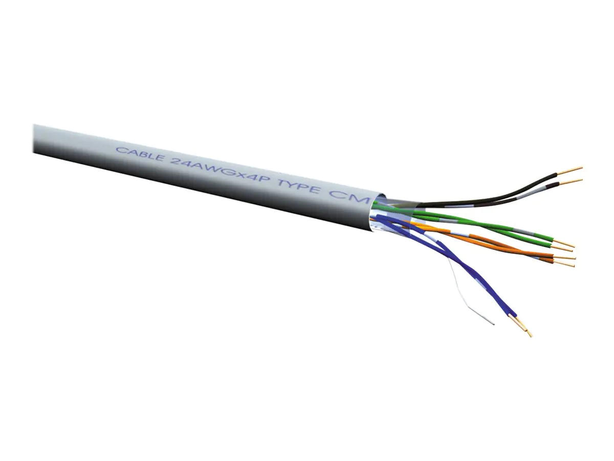 Roline - Netzwerkkabel - RJ-45 (M) zu RJ-45 (M) - 300 m - UTP - CAT 5e - verseilt - Grau