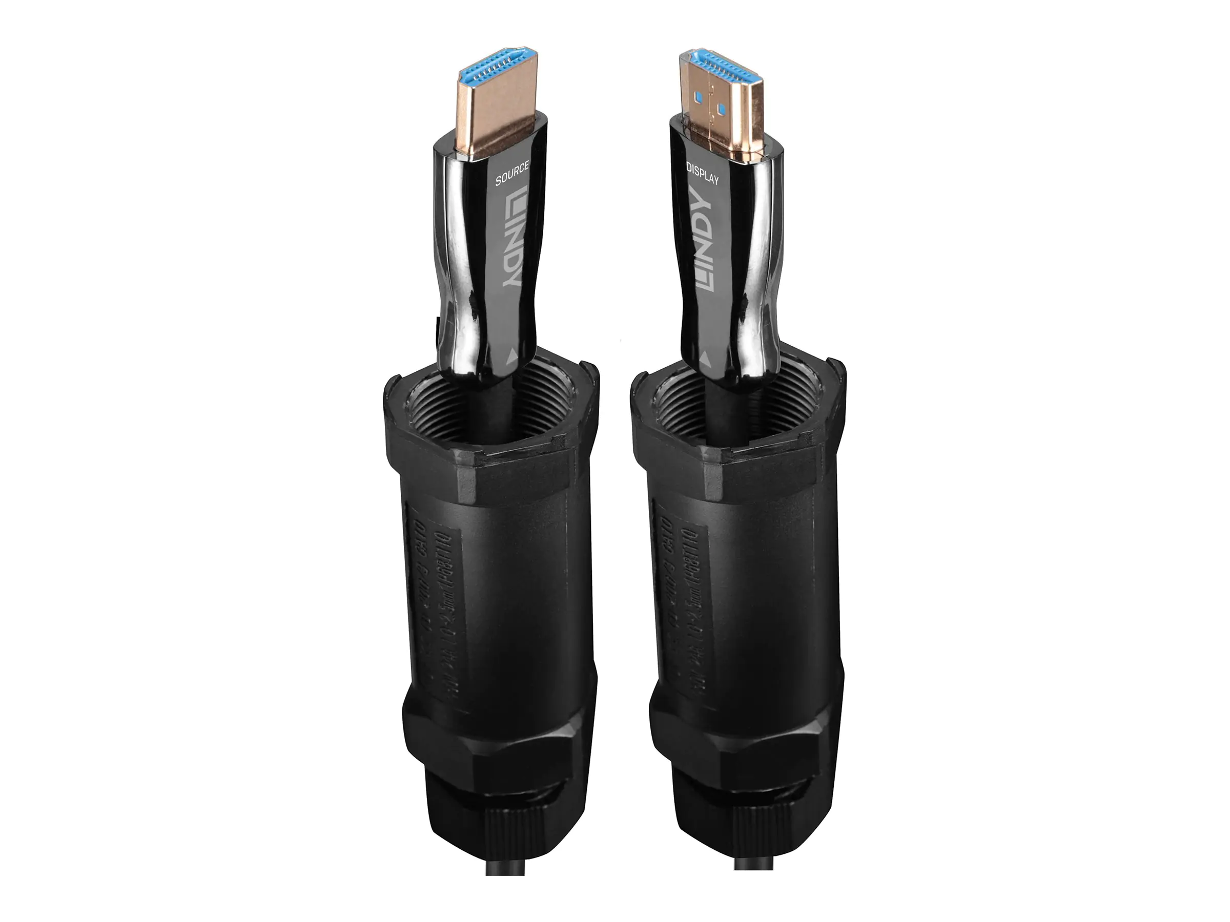 Lindy HDMI-Kabel - HDMI männlich zu HDMI männlich - 15 m - Hybrid Kupfer/Kohlefaser - Schwarz -