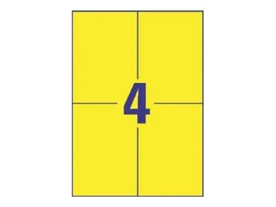 Avery Zweckform Universaletikett 3459 105x148mm gelb 400 St./Pack.