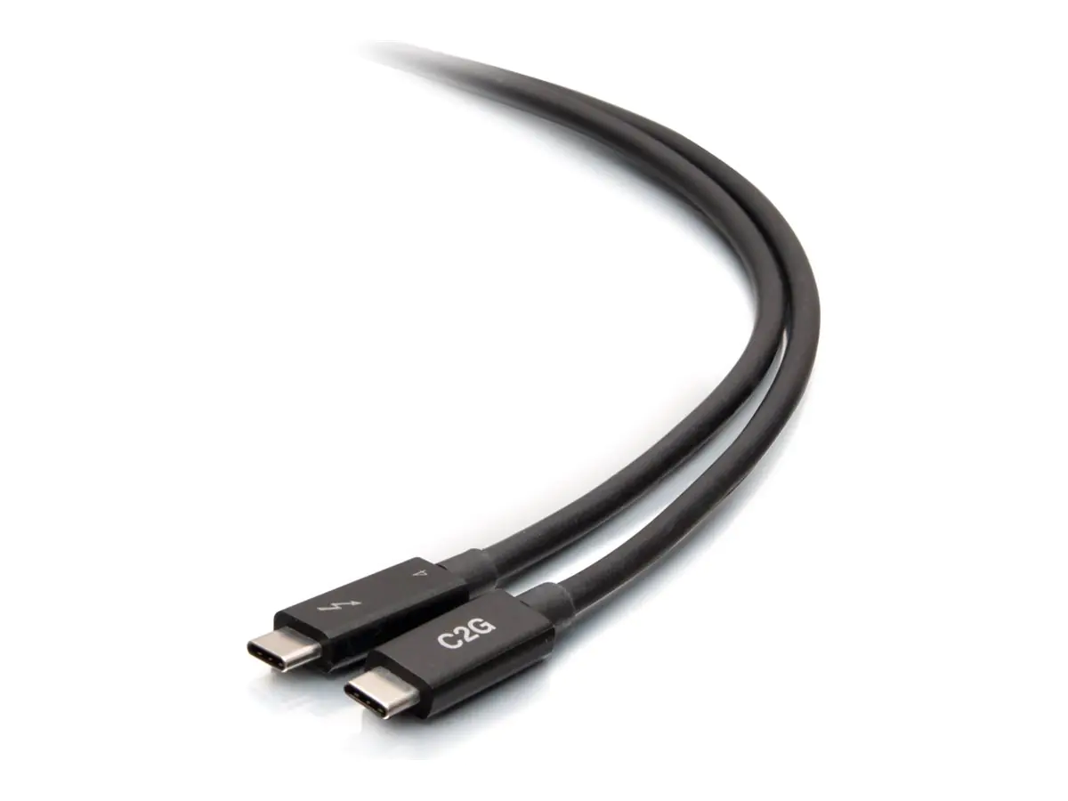 C2G 2.5ft Thunderbolt 4 USB C Cable - USB C to USB C - 40Gbps - M/M - Thunderbolt-Kabel - USB-C (M) C2G28886