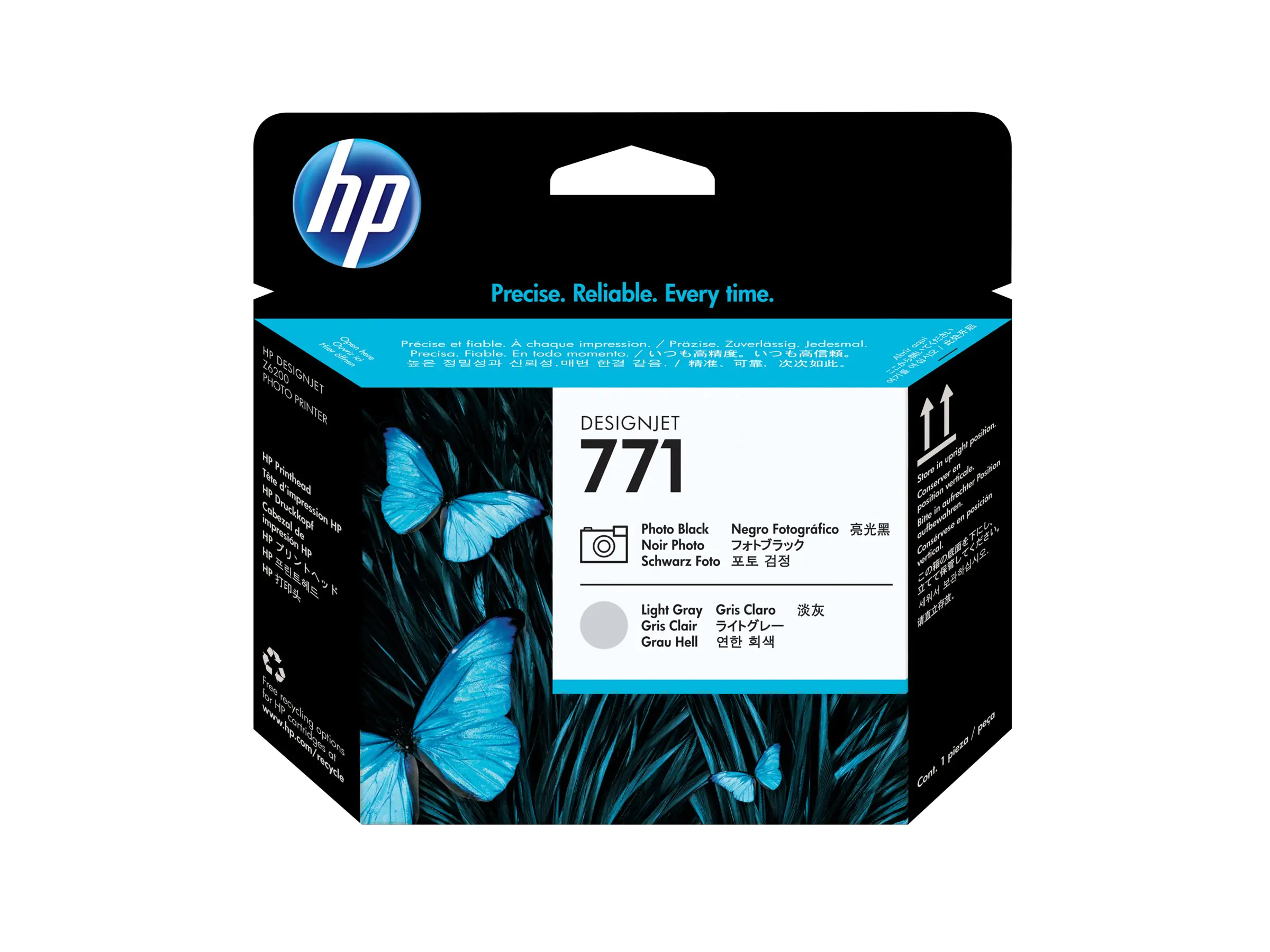 HP 771 - Hellgrau, Photo schwarz - Druckkopf - für DesignJet Z6200, Z6600, Z6610, Z6800, Z6810