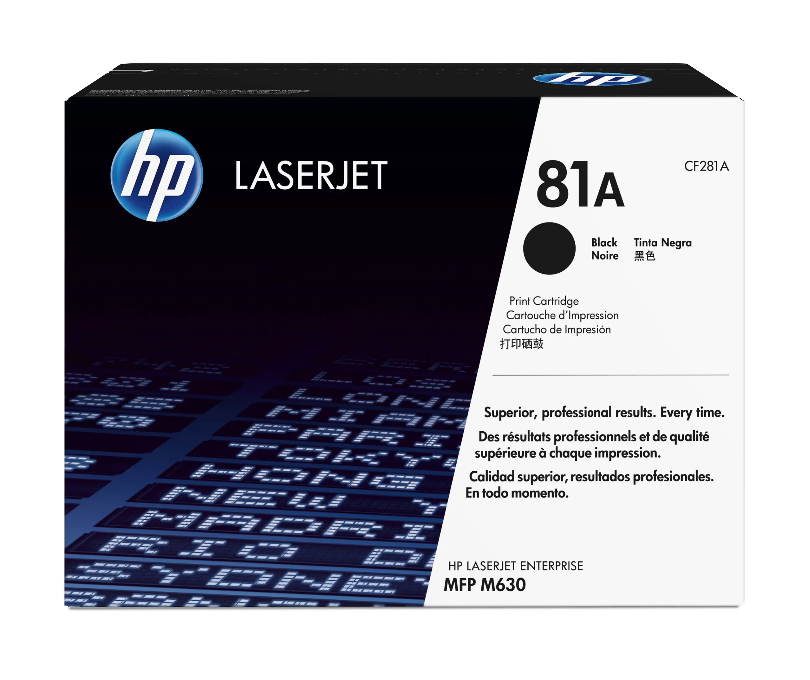 HP 81A - Schwarz - original - LaserJet - Tonerpatrone (CF281A) - für LaserJet Enterprise M632, MFP M630; LaserJet Enterprise Flow MFP M630; Officejet Pro 8730 HP 81A - Schwarz - original - LaserJet - Tonerpatrone (CF281A) - für LaserJet Enterprise M632, MFP M630; LaserJet Enterprise Flow MFP M630; Officejet Pro 8730