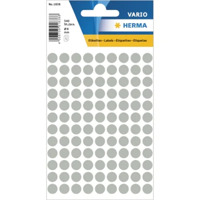 HERMA Markierungspunkt 1838 8mm gr 540 St./Pack. HERMA Markierungspunkt 1838 8mm gr 540 St./Pack.