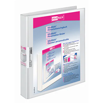 Veloflex Präsentationsringbuch VELODUR 4143190 RB 40mm weiß Veloflex Präsentationsringbuch VELODUR 4143190 RB 40mm weiß