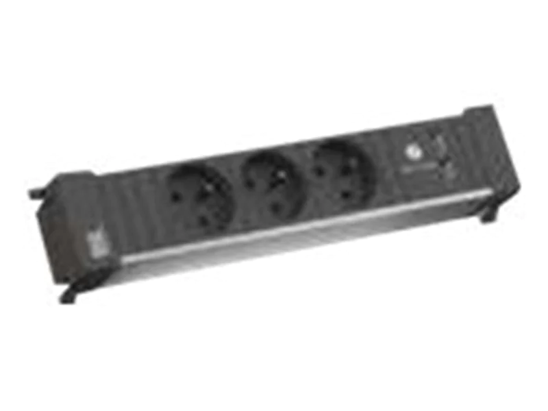 Bachmann POWER FRAME - Steckdosenleiste - Eingabe, Eingang GST18i3 - Ausgangsanschlüsse: 3 (USB, 3 x French / UTE) 916.1227