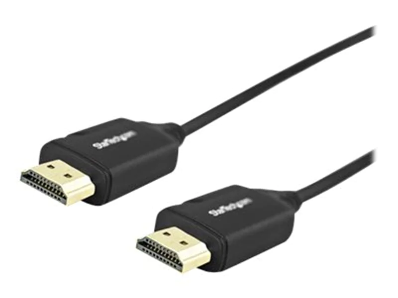 StarTech 4K HDMI Kabel 0,5m - Premium High Speed Kabel mit Ethernet - 4K 60Hz - HDMI 2,0 Kabel - HDMI mit Ethernetkabel - HDMI (M) bis HDMI (M) - 50 cm - Schwarz - für P/N: CDP2HD4K60H, DP2HD4K60H, MOD4DOCKACPD, ST122HD202, ST124HD202, TB3DKM2HDL StarTech 4K HDMI Kabel 0,5m - Premium High Speed Kabel mit Ethernet - 4K 60Hz - HDMI 2,0 Kabel - HDMI mit Ethernetkabel - HDMI (M) bis HDMI (M) - 50 cm - Schwarz - für P/N: CDP2HD4K60H, DP2HD4K60H, MOD4DOCKACPD, ST122HD202, ST124HD202, TB3DKM2HDL
