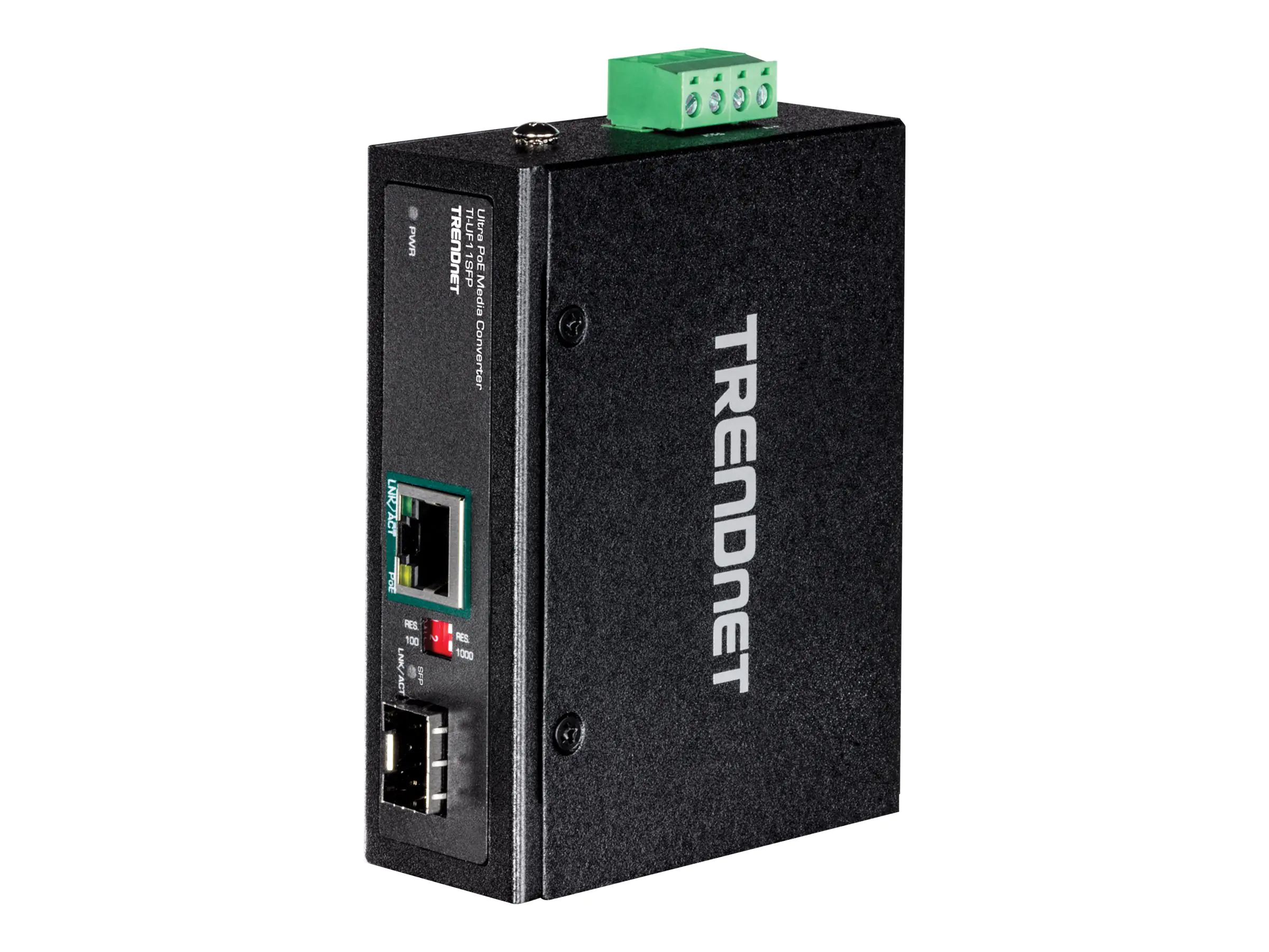 TRENDnet TI-UF11SFP - Medienkonverter - GigE - 10Base-T, 100Base-TX, 1000Base-T - RJ-45 / SFP (mini-GBIC) - bis zu 40 km