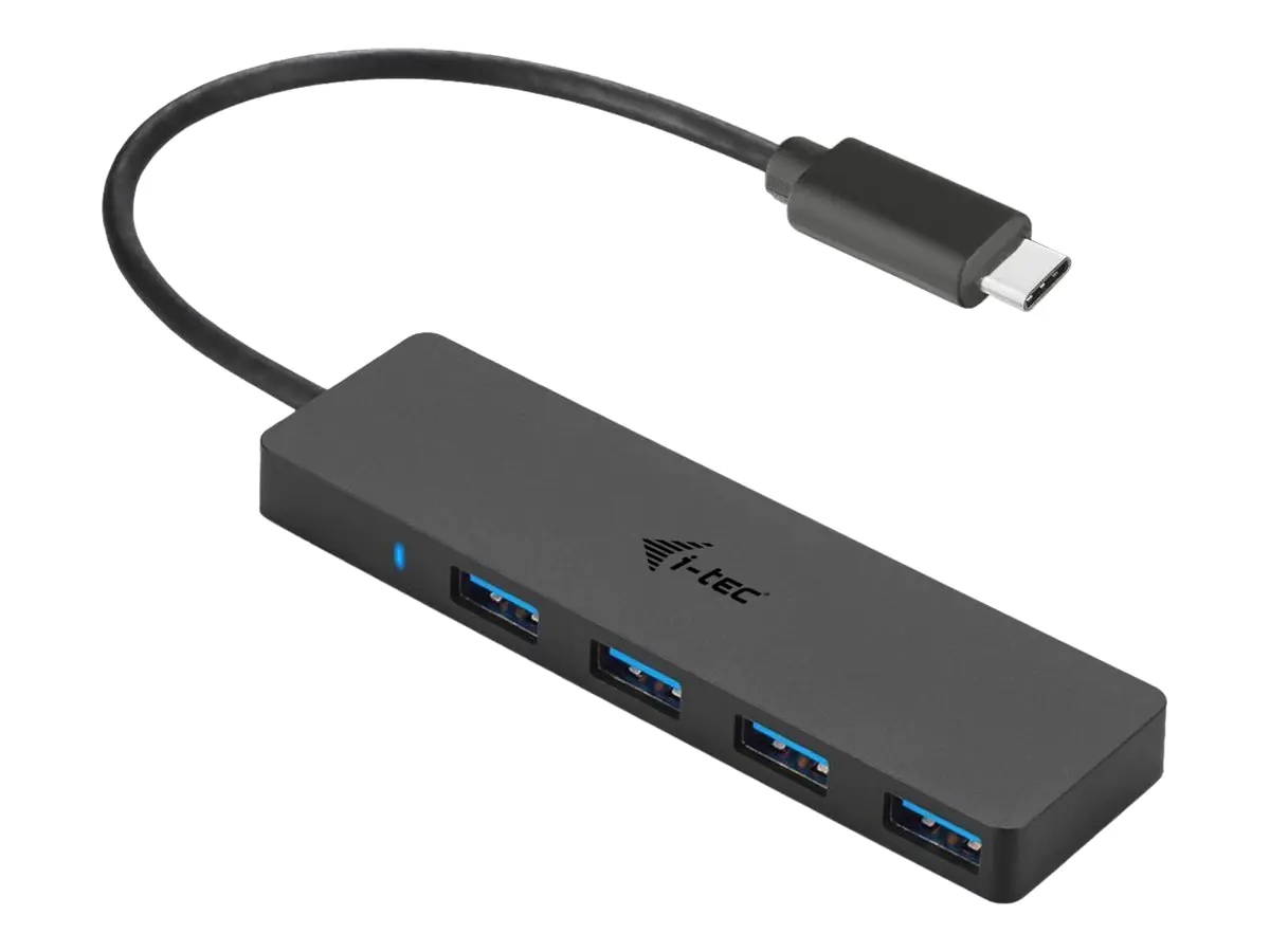 i-tec USB-C Slim Passive Hub - Hub - 4 x SuperSpeed C31HUB404