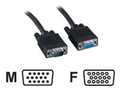 equip 3+4 - VGA-Verlängerungskabel - HD-15 (VGA) (M) zu HD-15 (VGA) (W) - 3 m - geformt