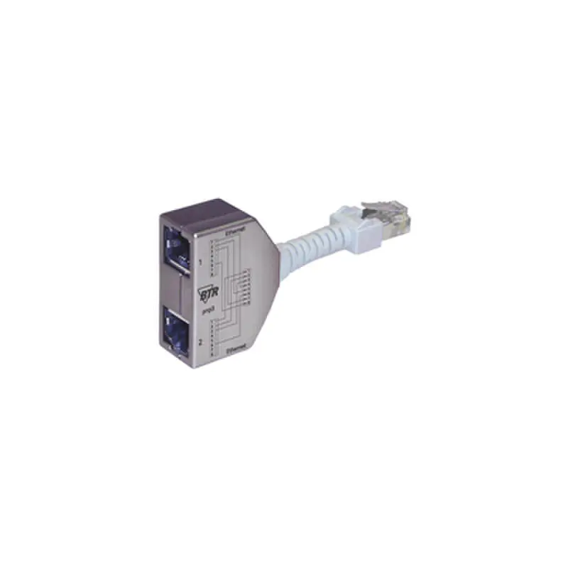 BTR Cable Sharing Adapter pnp 3 - Netzwerk-Splitter - RJ-45 (W) zu RJ-45 (M) - 8.9 cm - Grau (Packung mit 2) BTR Cable Sharing Adapter pnp 3 - Netzwerk-Splitter - RJ-45 (W) zu RJ-45 (M) - 8.9 cm - Grau (Packung mit 2)