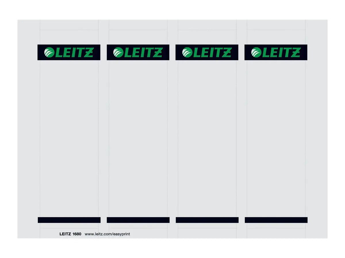Esselte Leitz Ordneretiketten - Grau (Packung mit 100) 1680-00-85