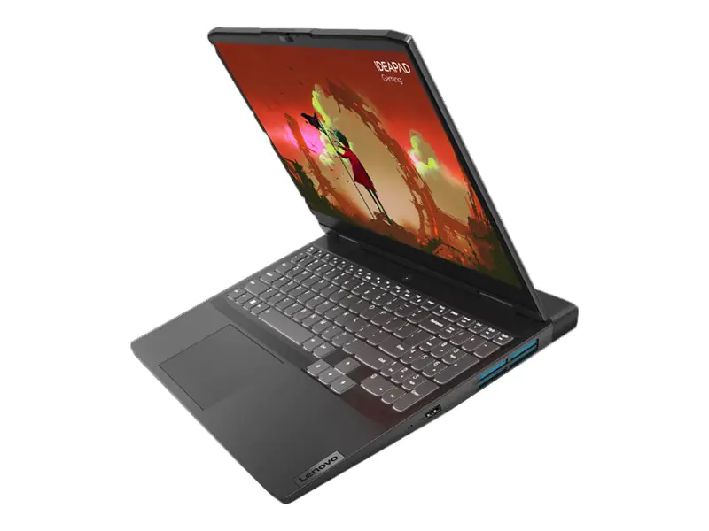 Lenovo IdeaPad Gaming 3 15ARH7 82SB - AMD Ryzen 5 6600H / 3.3 GHz - Win 11 Home - GF RTX 3050 - 16 GB RAM - 512 GB SSD NVMe - 39.6 cm (15.6") IPS 1920 x 1080 (Full HD) @ 120 Hz - 802.11a/b/g/n/ac/ax - Gray Onyx - kbd: Deutsch - mit 3 Monate Lenovo Premium