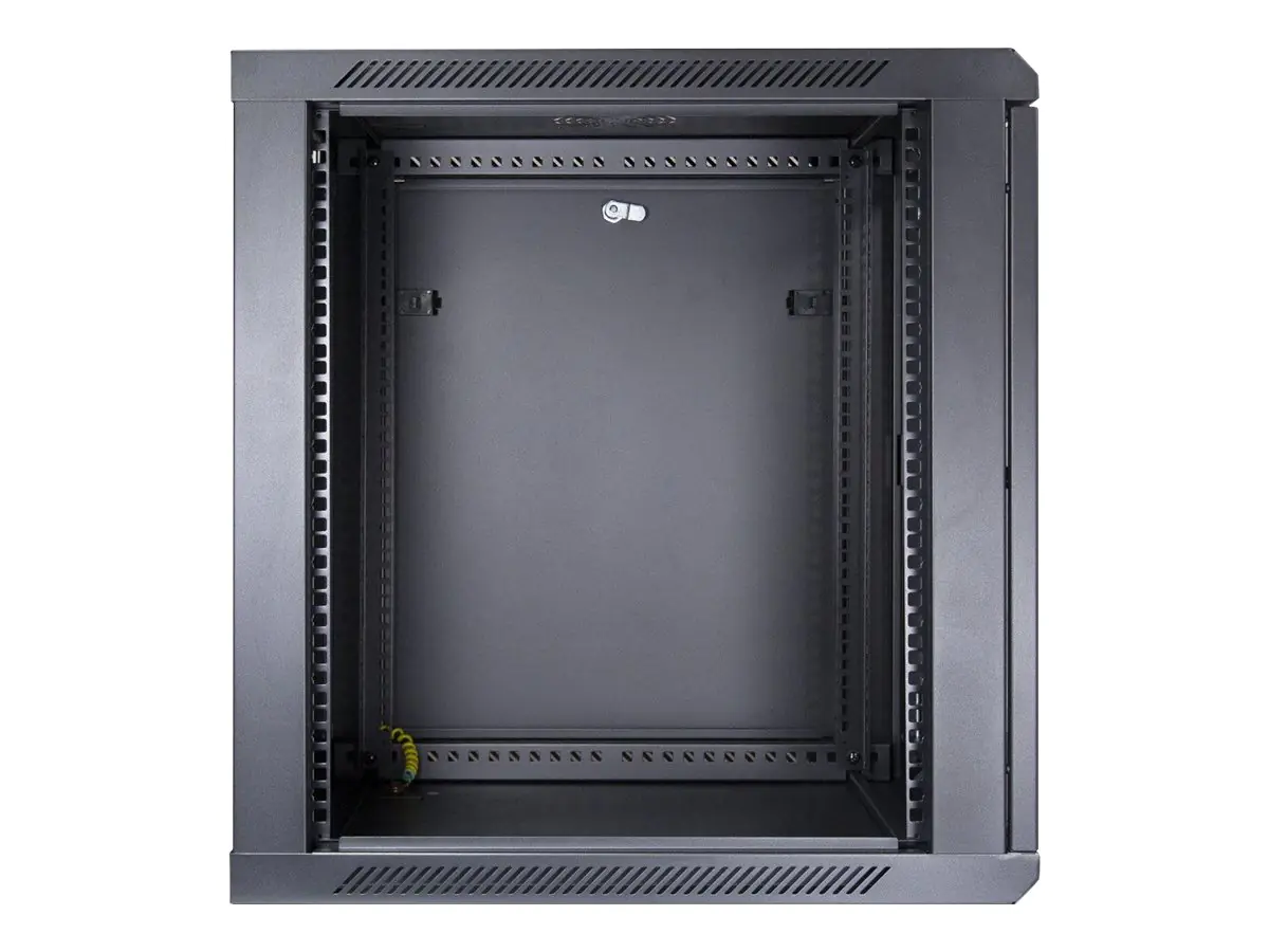 Inter-Tech SMA-6612 - Gehäuse - geeignet für Wandmontage - Schwarz, RAL 9005 - 12U - 48.3 cm (19")