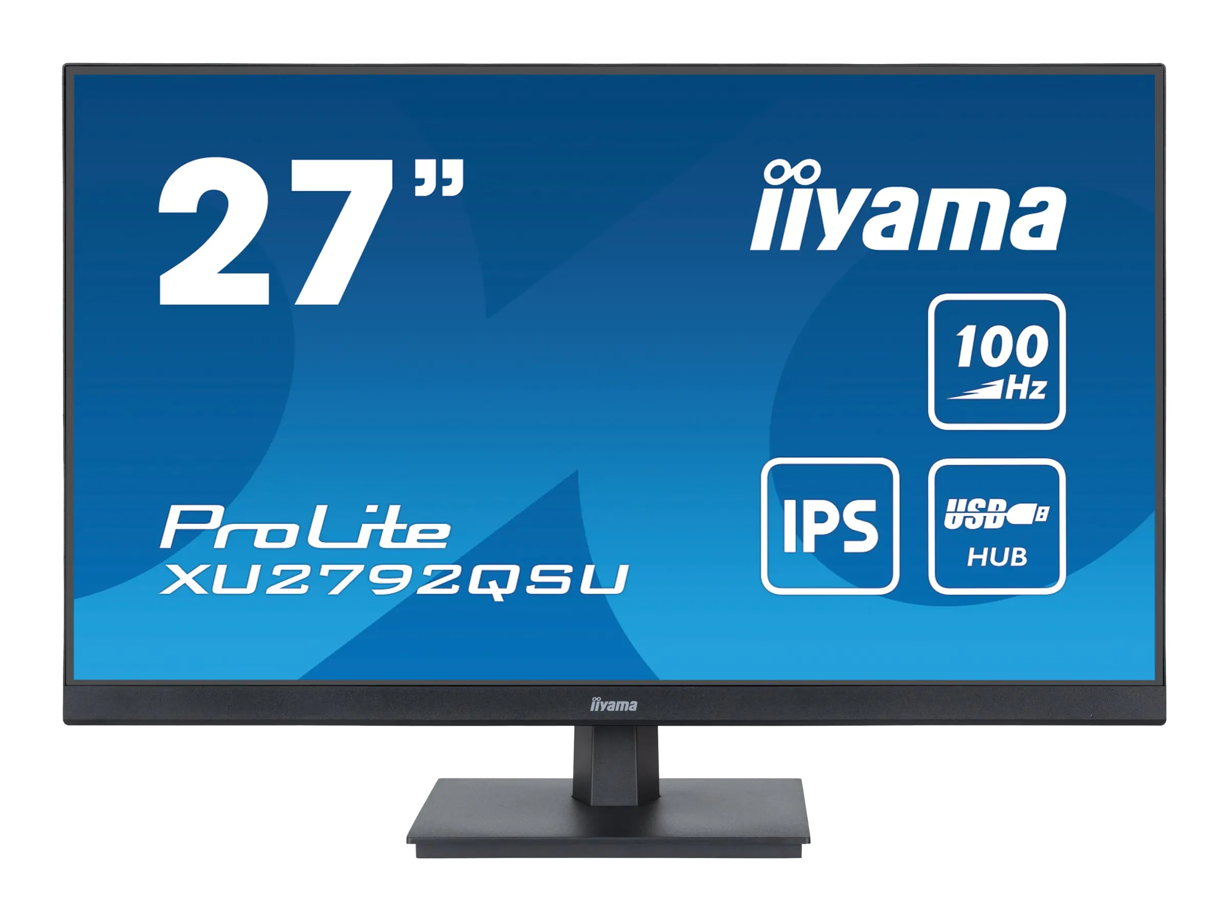 iiyama ProLite XU2792QSU-B6 - LED-Monitor - 68.5 cm (27") - 2560 x 1440 WQHD @ 100 Hz - IPS - 250 cd/m² - 1300:1 - 0.4 ms - HDMI, DisplayPort - Lautsprecher - mattschwarz iiyama ProLite XU2792QSU-B6 - LED-Monitor - 68.5 cm (27") - 2560 x 1440 WQHD @ 100 Hz - IPS - 250 cd/m² - 1300:1 - 0.4 ms - HDMI, DisplayPort - Lautsprecher - mattschwarz