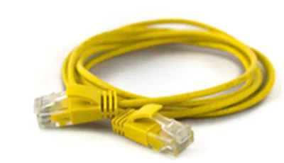WANTEC 7281 - 0,1 m - Cat6a - U/UTP (UTP) - RJ-45 - RJ-45 - Gelb