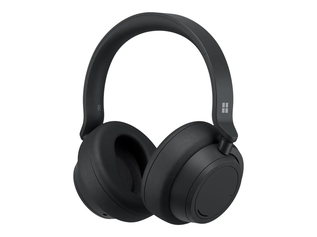 Microsoft Surface Headphones 2+ for Business - Kopfhörer mit Mikrofon - ohrumschließend - Bluetooth - kabellos, kabelgebunden - aktive Rauschunterdrückung - 3,5 mm Stecker, USB-C - mattschwarz - kommerziell - Zertifiziert für Microsoft Teams